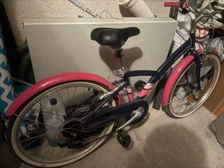 Bicicleta niña azul y rosa