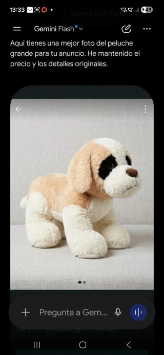 Peluche grande perro
