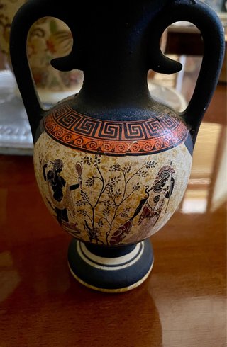Piccolo vaso decorativo souvenir Grecia