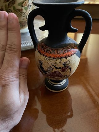 Piccolo vaso decorativo souvenir Grecia