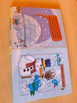 Libro de puzzles: Los pitufos se divierten