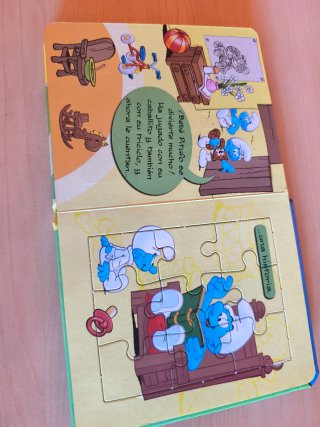 Libro de puzzles: Los pitufos se divierten