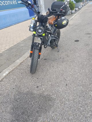 Bicicleta Eléctrica Fat Bike Gris