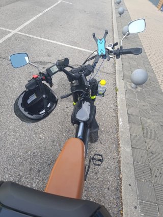 Bicicleta Eléctrica Fat Bike Gris