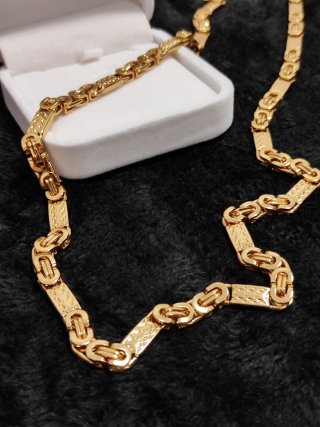 Collana Bizantina con timbro 18 kt