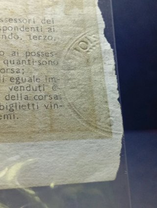 2 Biglietti Lotteria 12 Lire Regno d'Italia