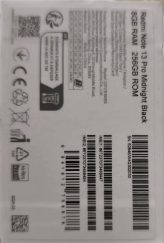Xiaomi Redmi Note 13 Pro+Micro SD 1TB