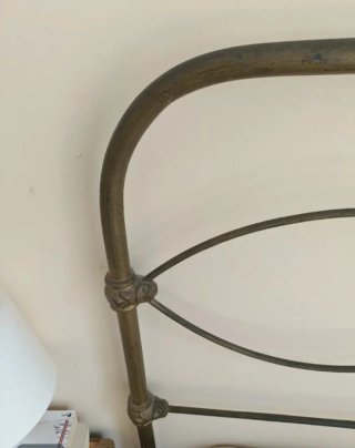 Cabecero de forja antiguo. 100 cm