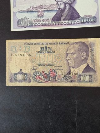Lote 8 Billetes Turquía Diferentes  .