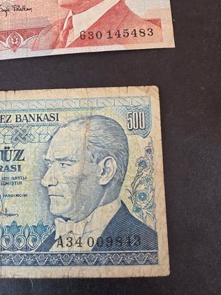 Lote 8 Billetes Turquía Diferentes  .
