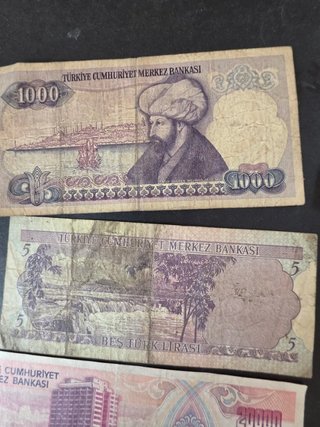 Lote 8 Billetes Turquía Diferentes  .