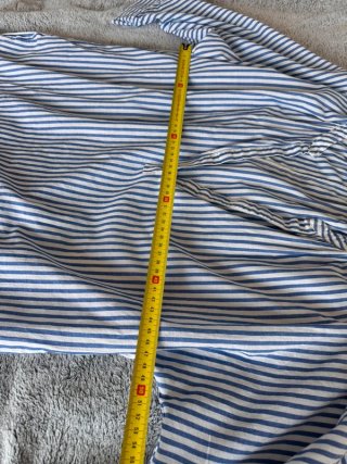Zara Top Righe Cotone Taglia S