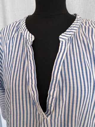 Zara Top Righe Cotone Taglia S