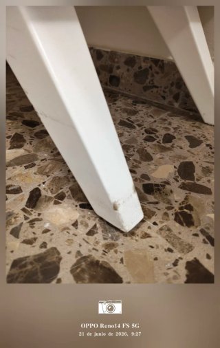 Mueble aparador lacado blanco con cristal