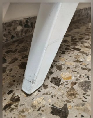 Mueble aparador lacado blanco con cristal