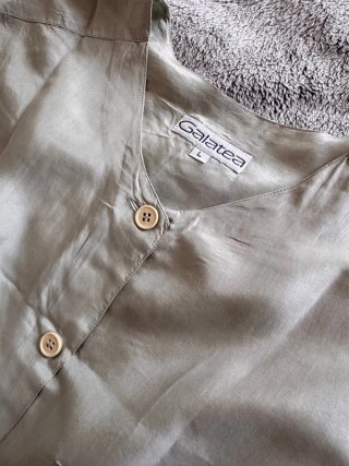 Camicia vintage stile giapponese L beige