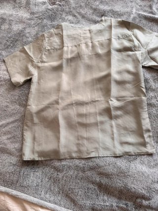 Camicia vintage stile giapponese L beige