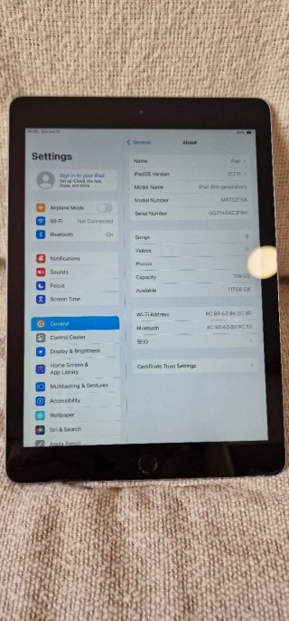iPad 6ª Gen 128GB Plata