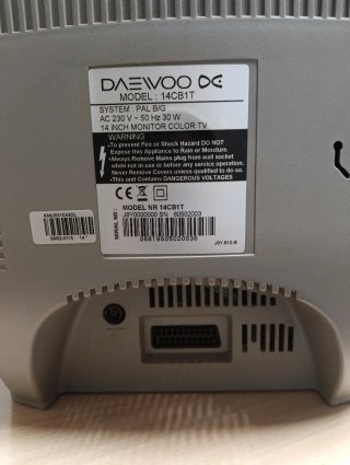 TV Daewoo 14 Vintage Modelo 14CB1T