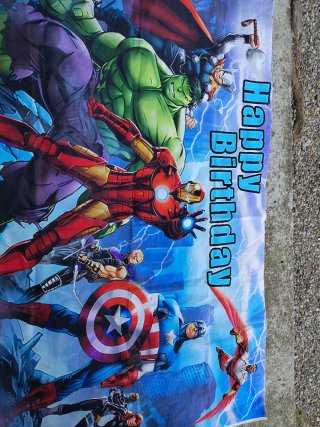 Fondale Supereroi Avengers Compleanno