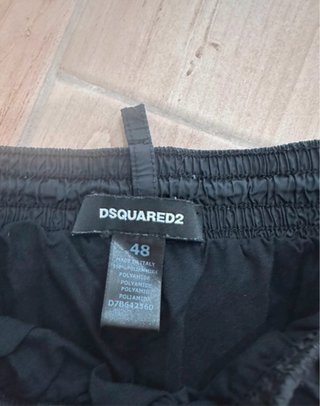Bañador Dsquared2 Negro y Rojo