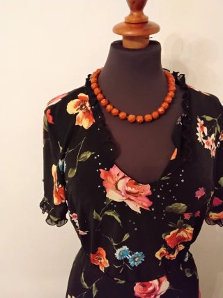 Completo Gonna Midi e Blusa Floreale