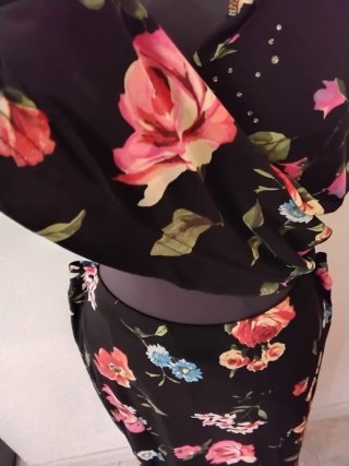 Completo Gonna Midi e Blusa Floreale