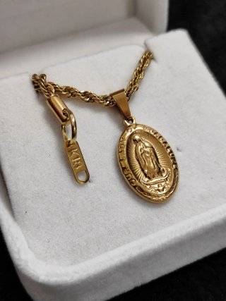 Collana Vergine Placcata in Oro 18 kt
