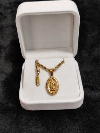 Collana Vergine Placcata in Oro 18 kt