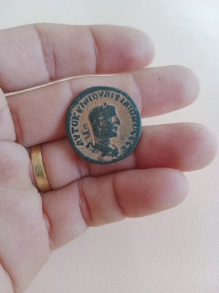 Moneda Romana Antigua de Antonino pio