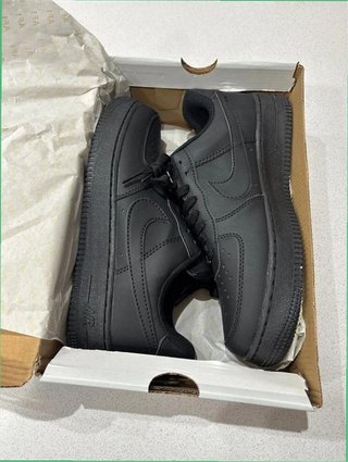Nike Air Force 1 Totalmente Negras Talla 40 Piel