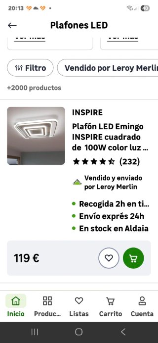 2 Plafones LED Modernos