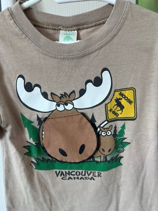 Camiseta infantil Vancouver Canadá alce