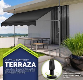 Toldo manual portátil de balcón - Tillvex