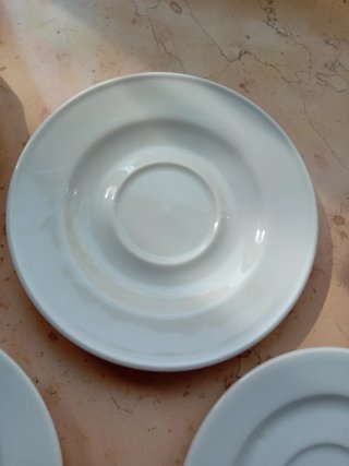 9 Piattini Caffè Bianchi varie marchi tognana