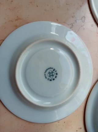 9 Piattini Caffè Bianchi varie marchi tognana