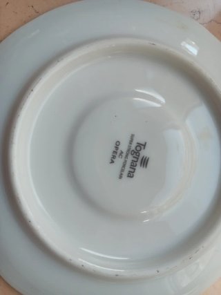 9 Piattini Caffè Bianchi varie marchi tognana