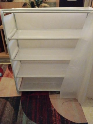 Mueble auxiliar plástico blanco