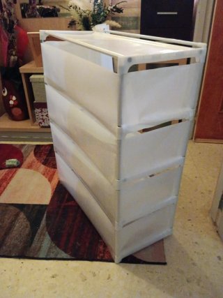 Mueble auxiliar plástico blanco