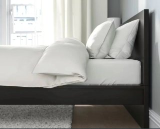 HOY! Cama Matrimonio Ikea Malm Negra
