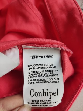 Pantaloni dritti Conbipel rosa