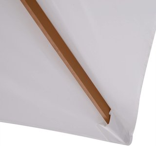 Sombrilla De Jardín 2X3 M Con Cuerda Y Ventilación, Sombrilla De Exterior Con 6 Varillas De Madera, Bambú Y Poliéster 180G/㎡, para Patio, Terraza Y Balcón