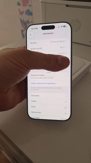 iPhone 17 256GB Blanco - Batería 100%