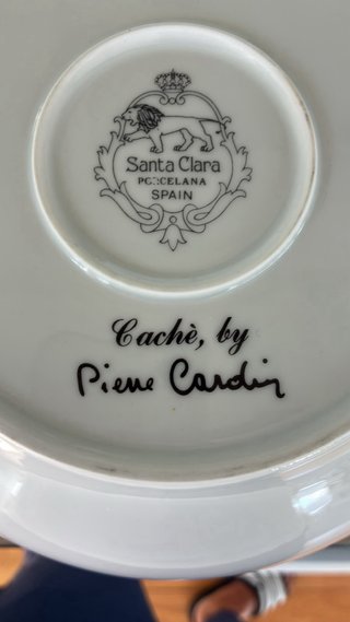 Sopera Santa Clara Porcelana Tapa Diseño Geométric