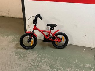 Bicicleta infantil roja