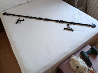 Cortinas rosas y rojas
