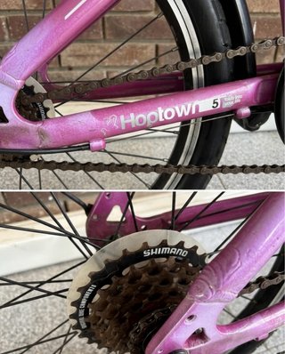 Bicicleta Plegable Btwin Hoptown 5 Lila