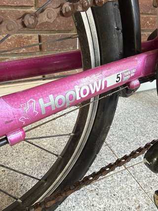 Bicicleta Plegable Btwin Hoptown 5 Lila