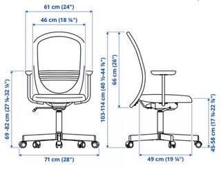 Silla de oficina Ikea FLINTAN