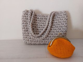 Bolso crochet baguette nuevo